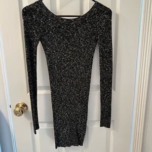 Armani Exchange knitted long sleeve dress